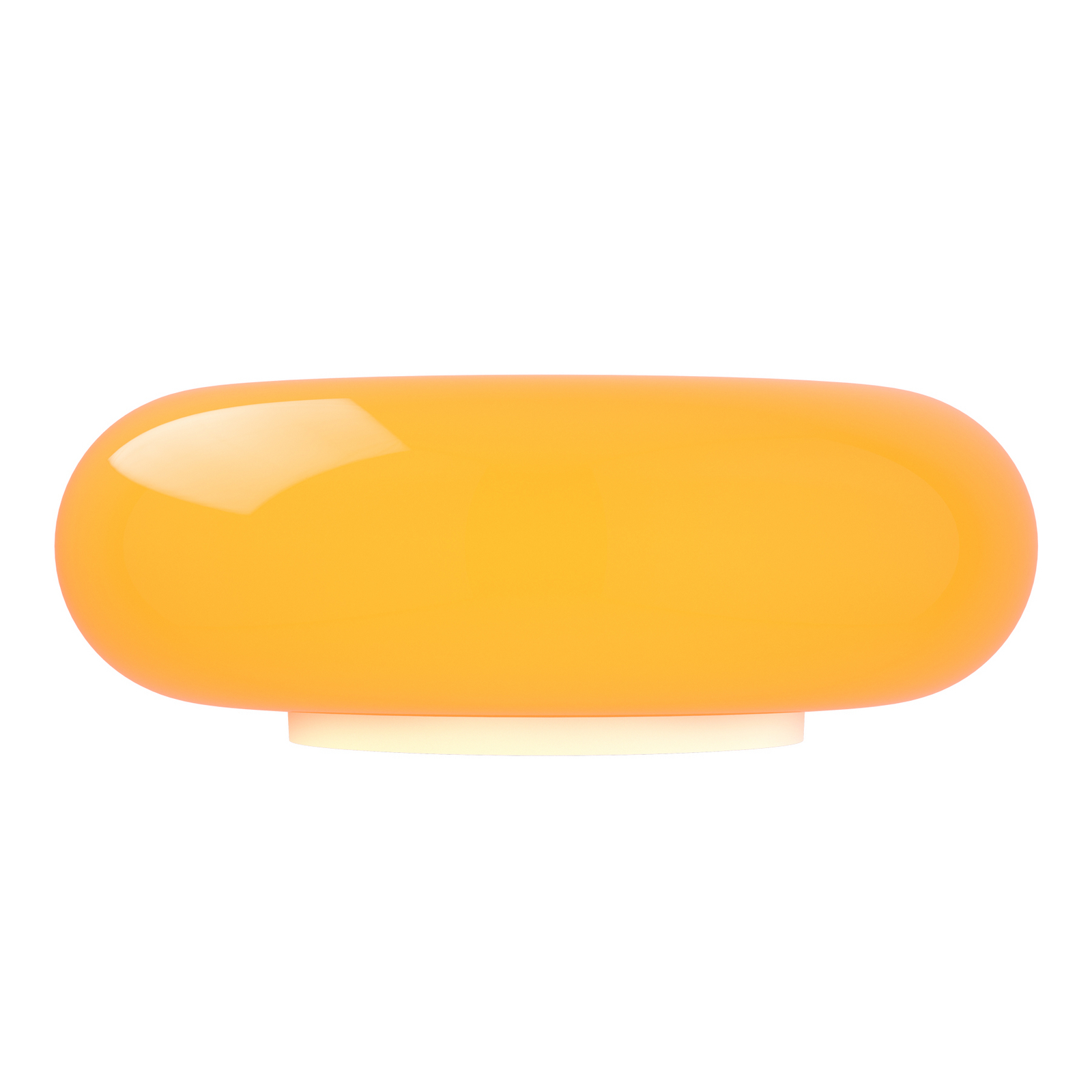 LED tafellamp Basile, oranje, glas, 2.700 K