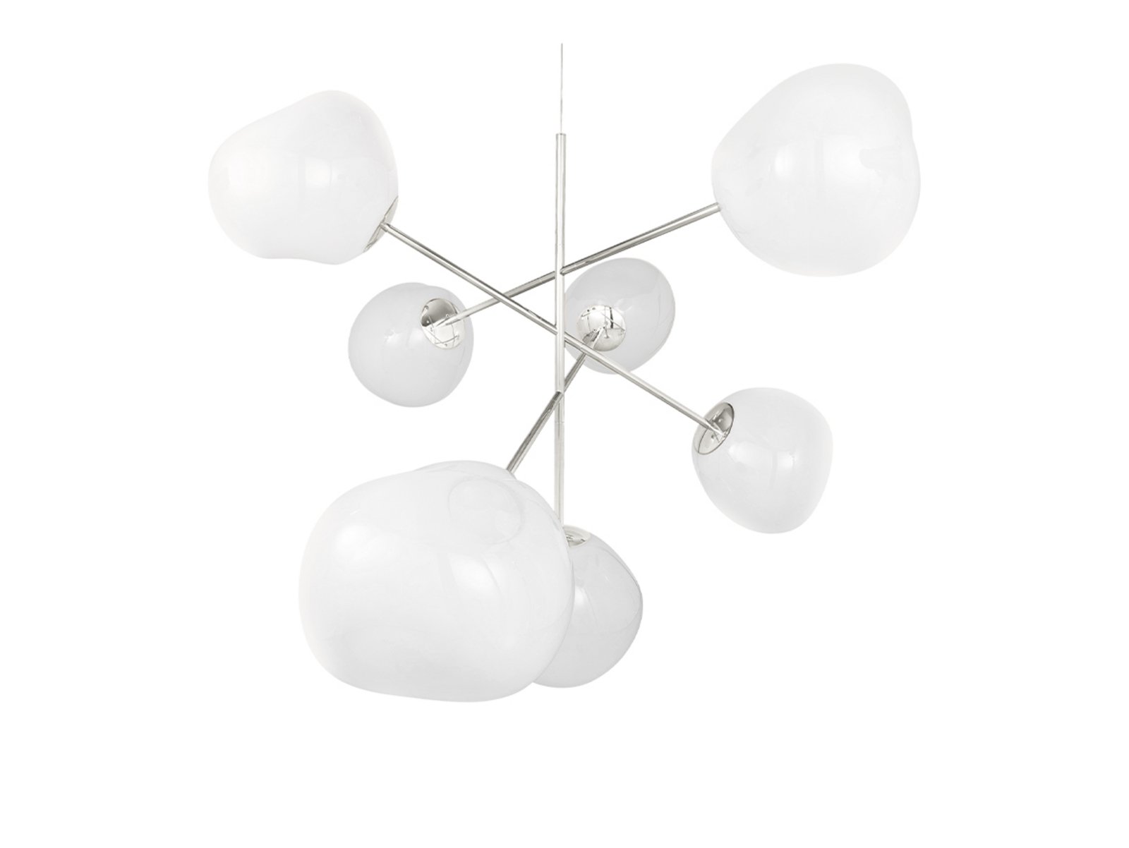 Melt Chandelier Large Opal/Silver - Tom Dixon