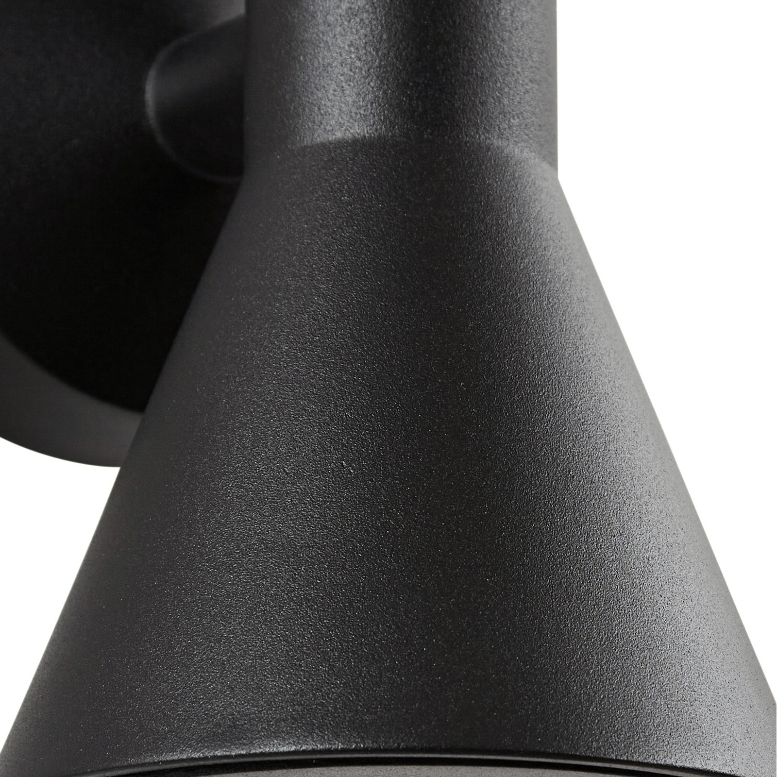 Lucande Xalor outdoor wall light, black, IP65, metal, GU10