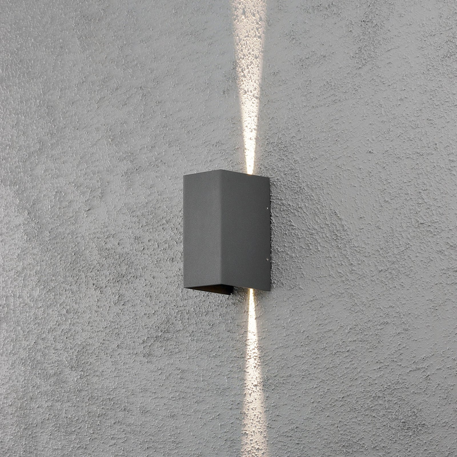 LED buitenwandlamp Cremona 8 cm antraciet