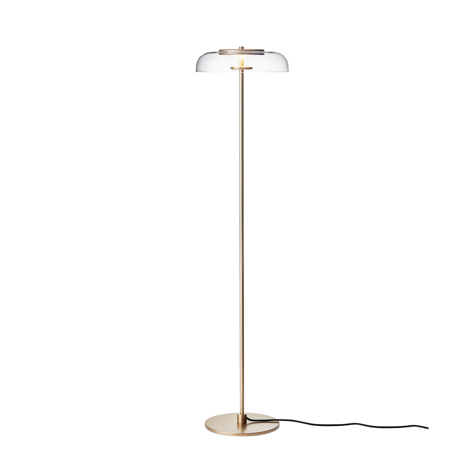Nuura LED álló világítás Blossi, magasság 120 cm, arany színű/átlátszó