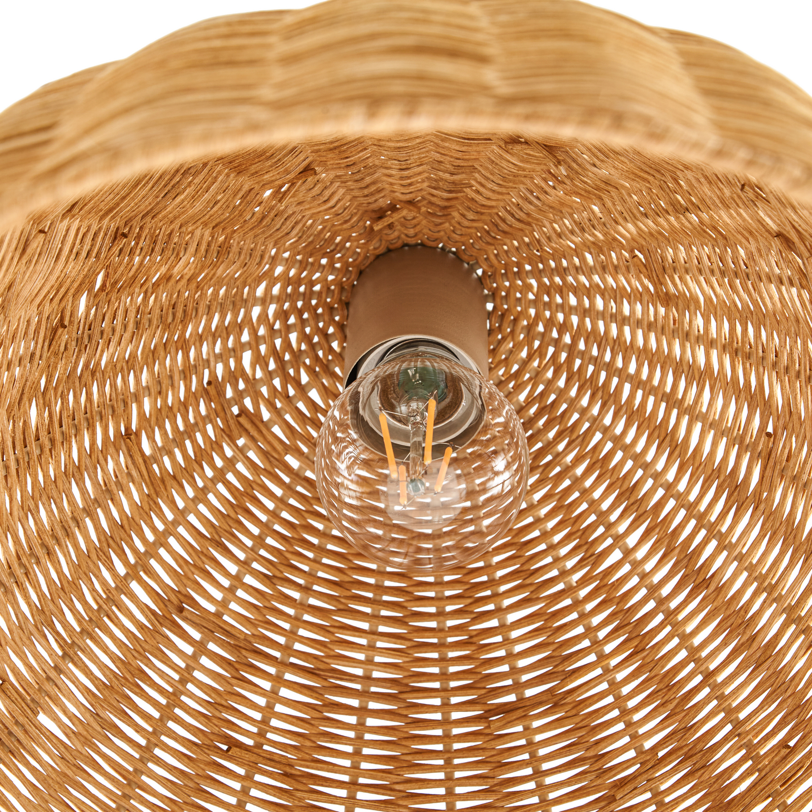 Suspension Lindby Laverne, Ø 40 cm, rotin, E27 Suspension Lindby Laverne, Ø 40 cm, rotin, E27
