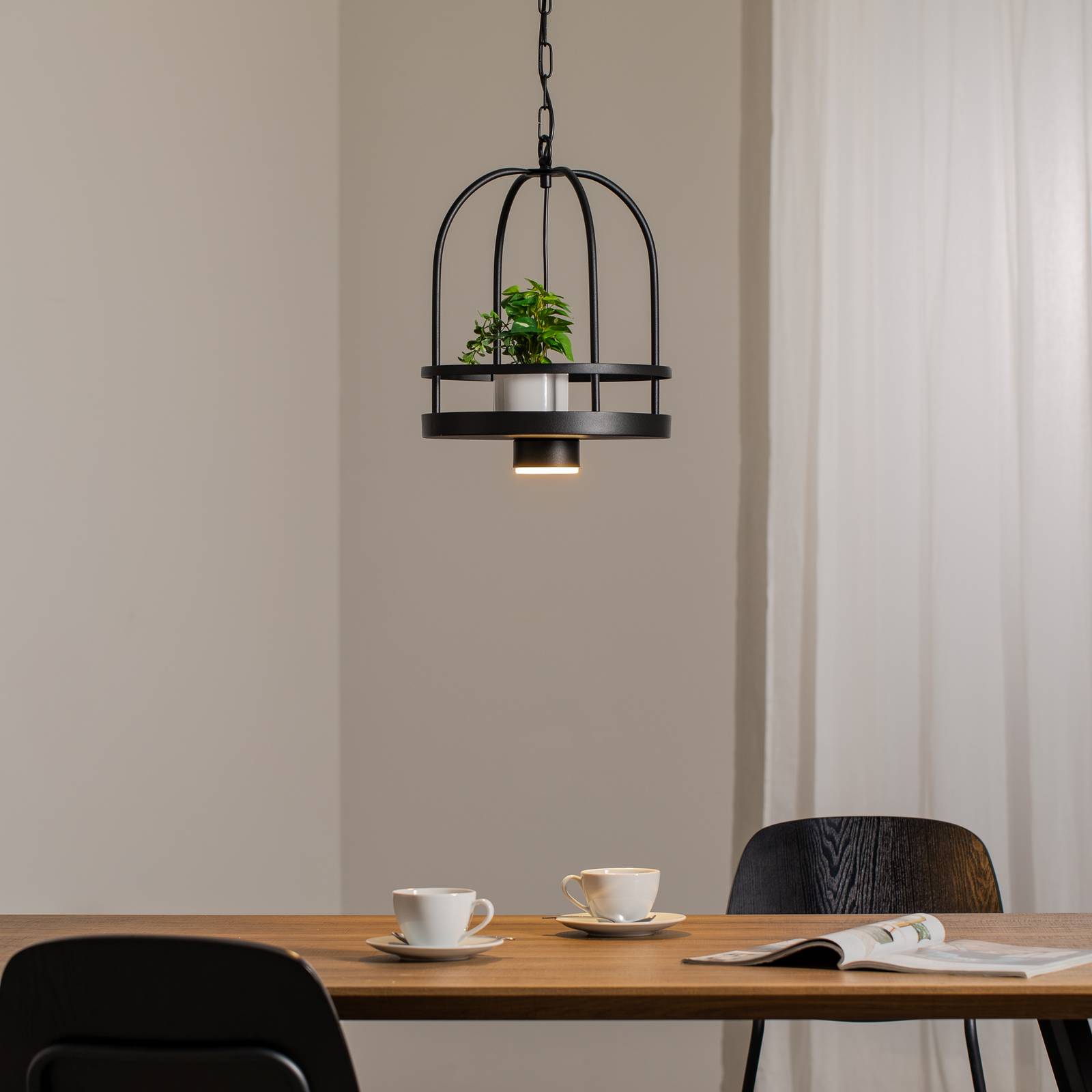Hängeleuchte Zona, schwarz, Ø 30 cm, Stahl günstig online kaufen