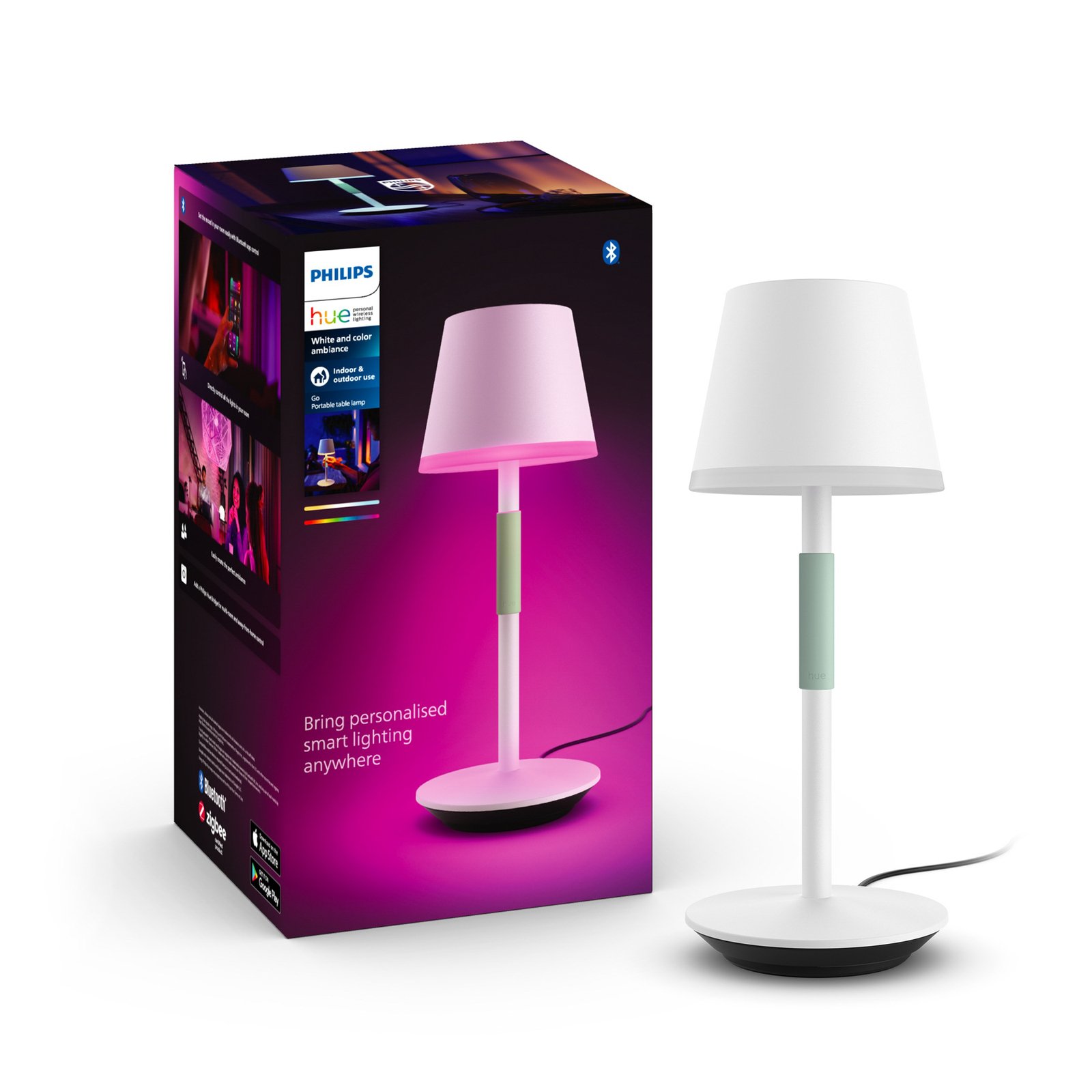 Hue Go Prijenosni Stolna lampa White&amp;Color Amb. Bijela - Philips Hue