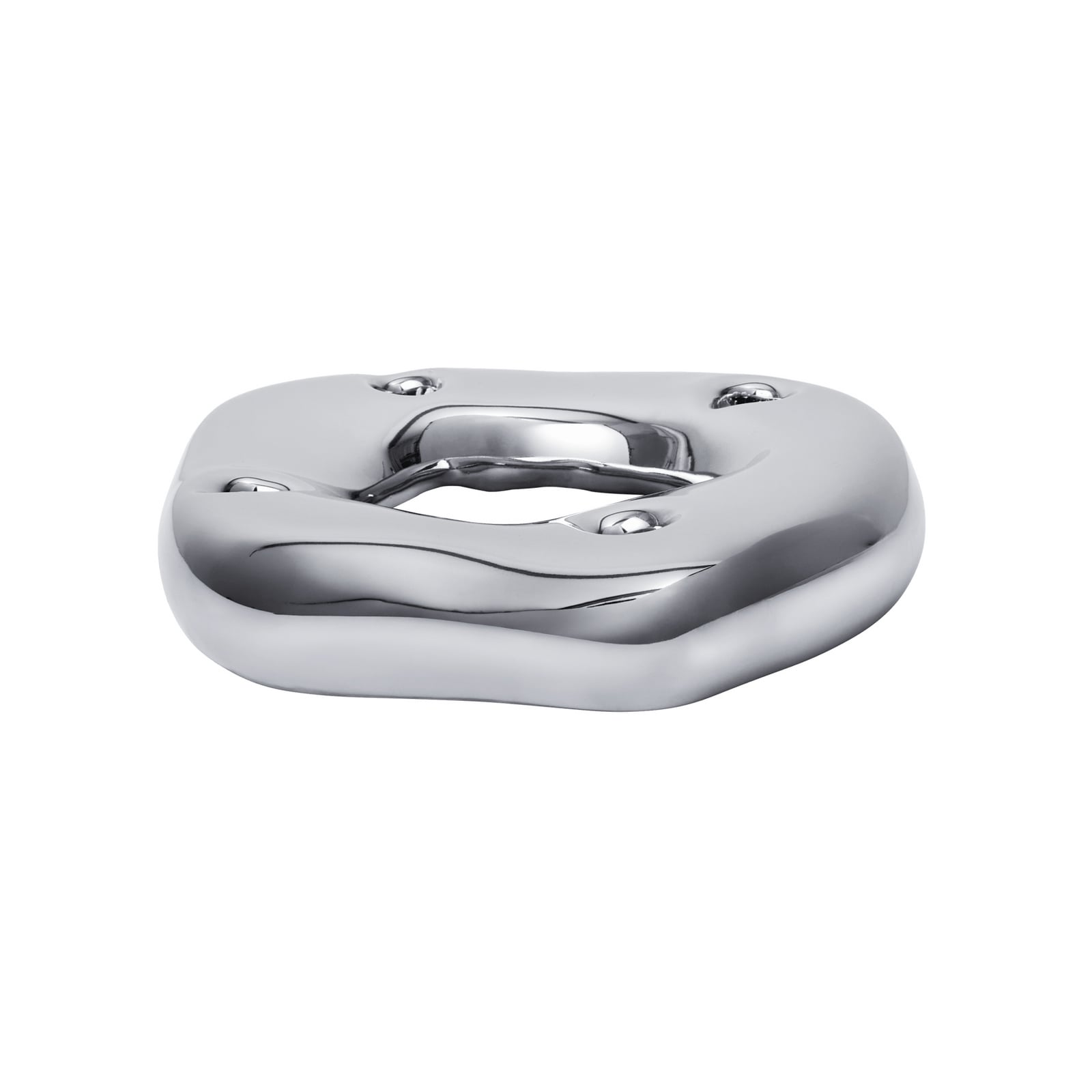 Portavelas Bellure Ring, plateado, porcelana - ferm LIVING Portavelas Bellure Ring, plateado, porcelana - ferm LIVING