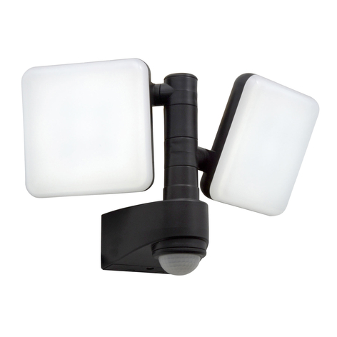 Jaro LED outdoor wall light, sensor, two-bulb