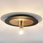 Metalltaklampe Justik, 1 lyskilder, svart