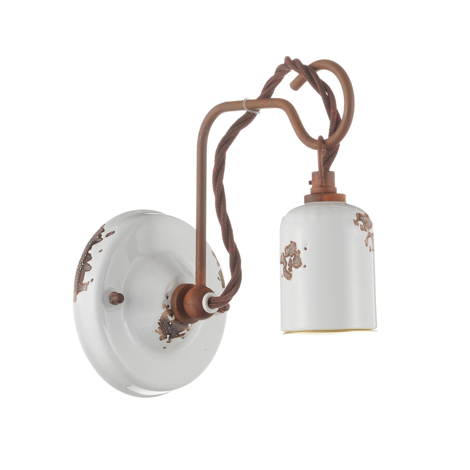 C665 wall light in vintage style white