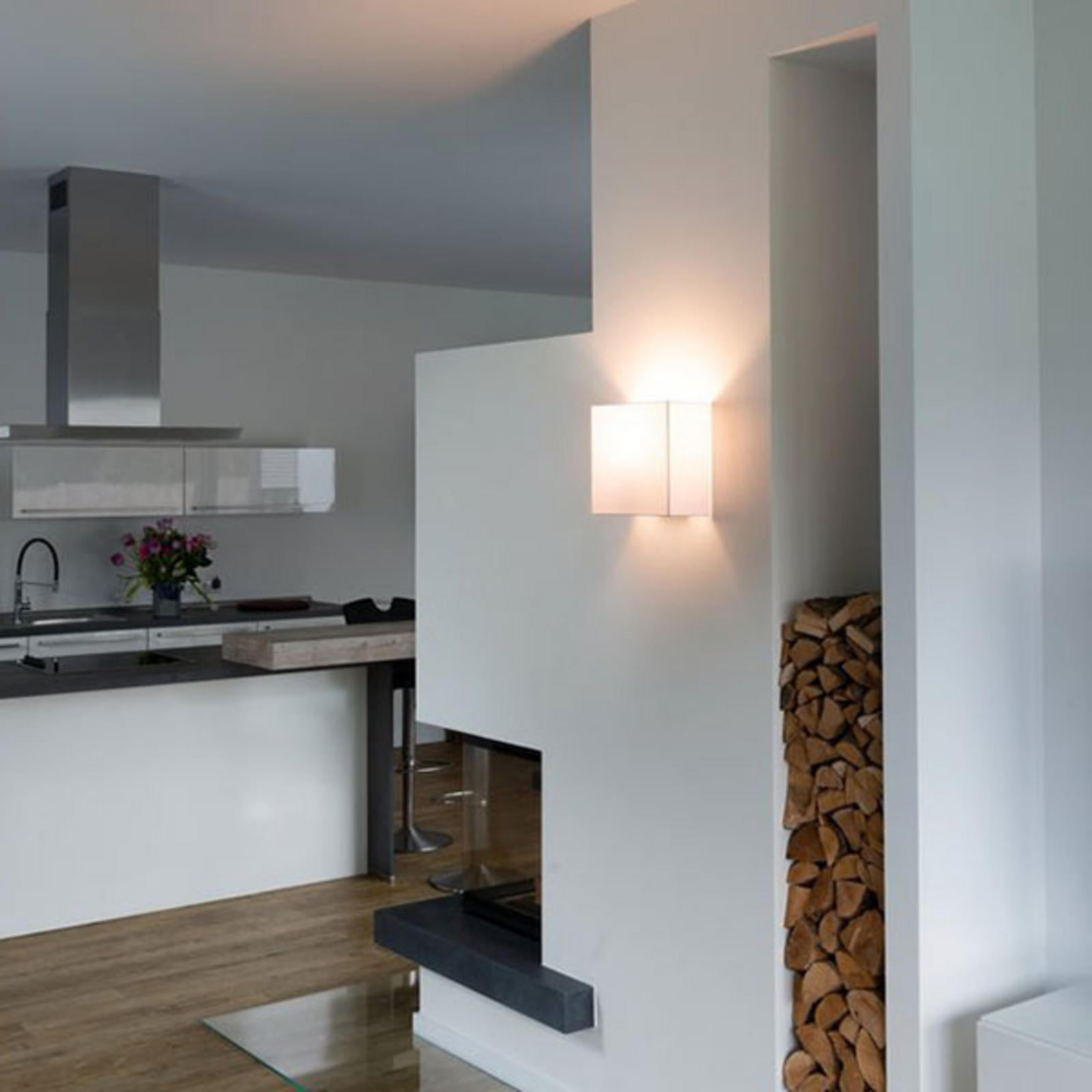 SLV Accanto Textil-Wandleuchte, eckig