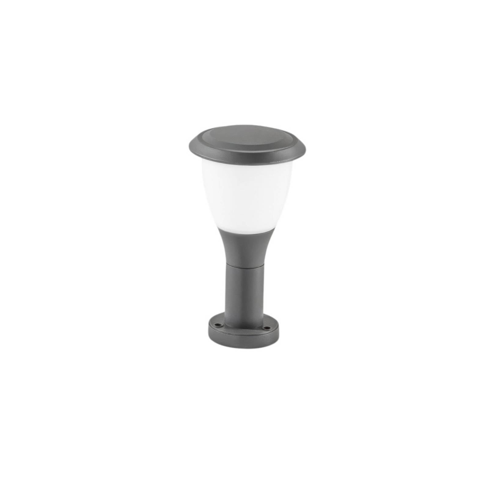 Sockelleuchte Thiago, 30 cm, dunkelgrau, Metall, E27, IP65