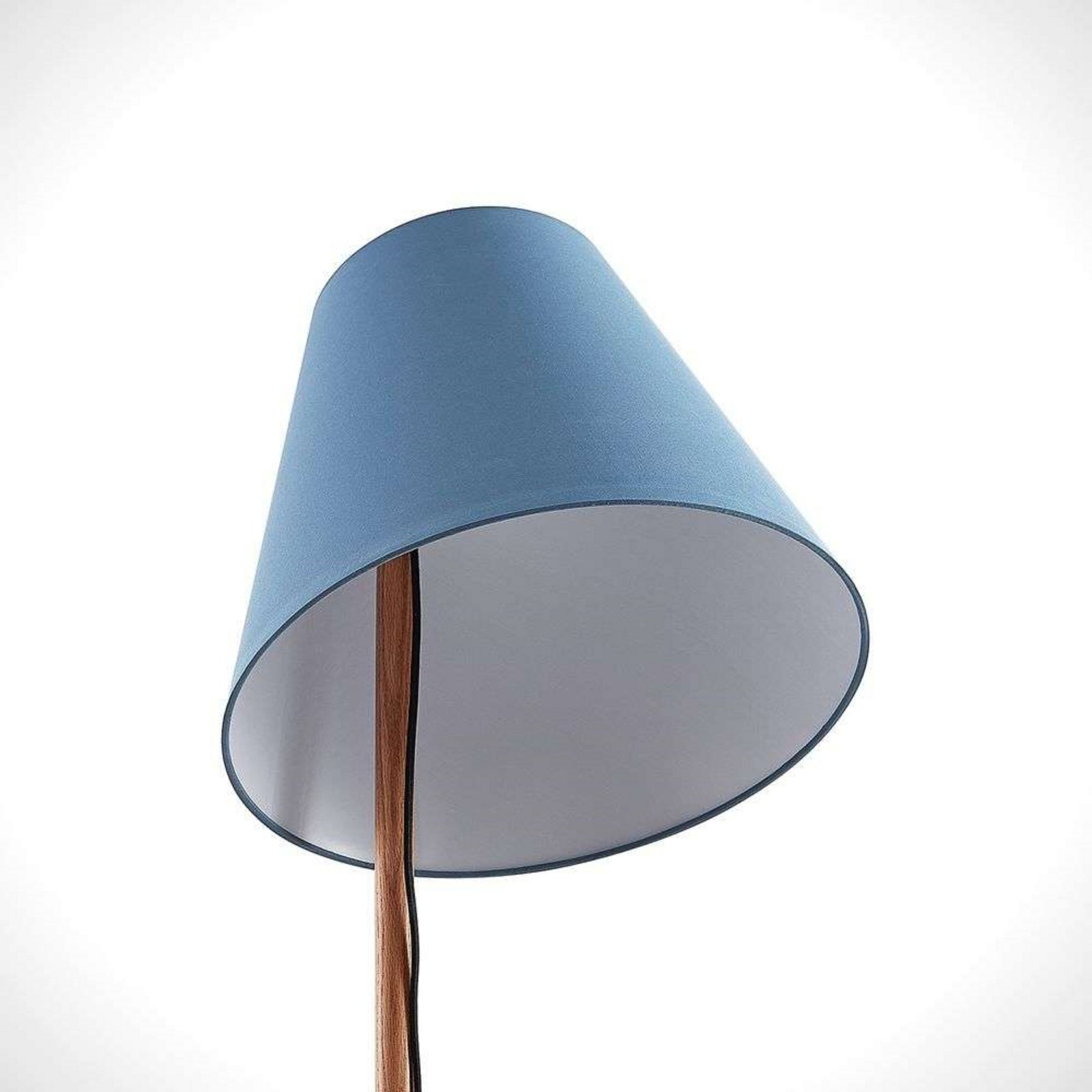 Jinda Stojaca Lampa Blue/Wood - Lucande