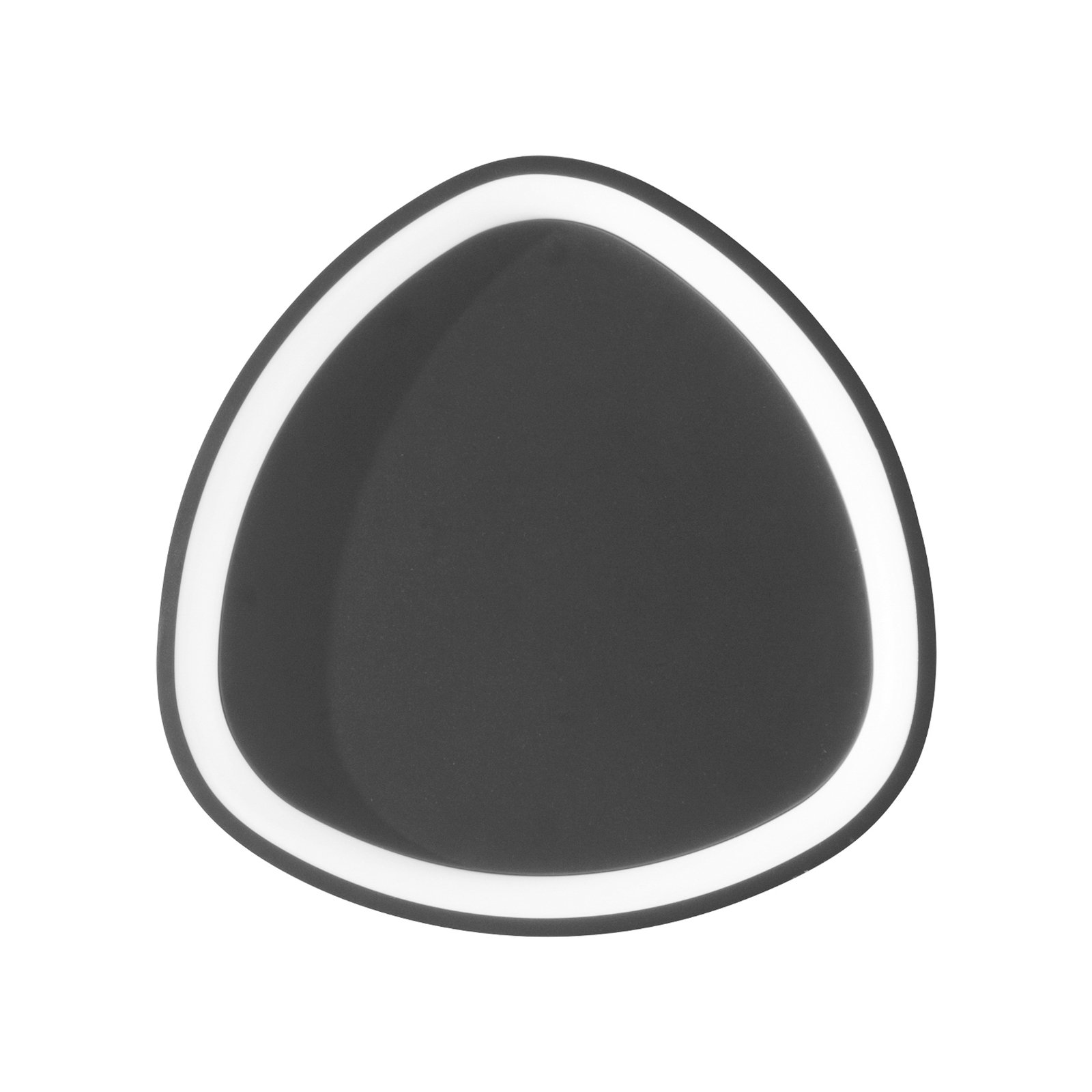 LED-Wandleuchte Klapton, schwarz, Ø 45 cm, Aluminium, CCT