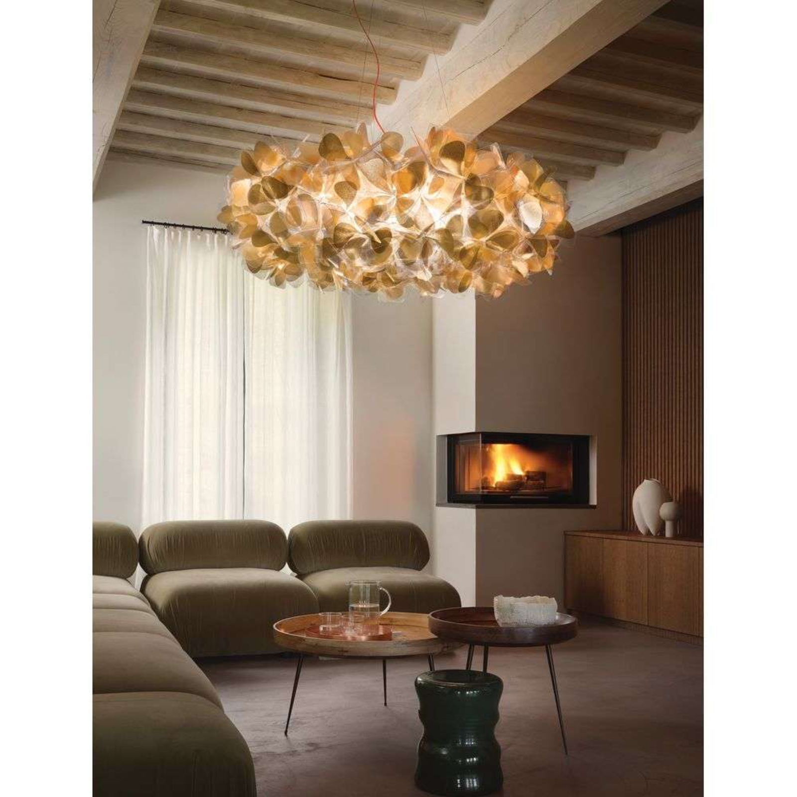 Clizia Lampada a Sospensione Mama Non Mama Large Gold/Transparent - Slamp