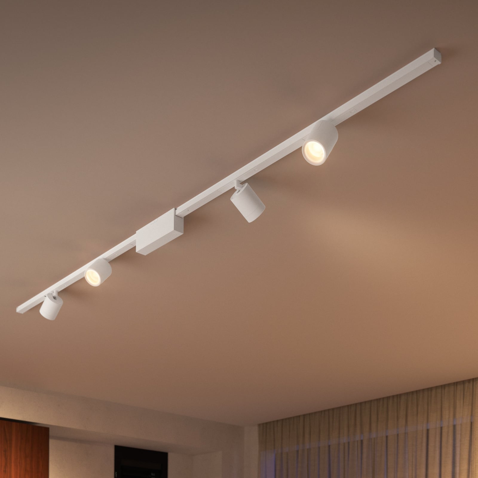 Perifo Schienensystem 4x Spots weiß - Philips Hue