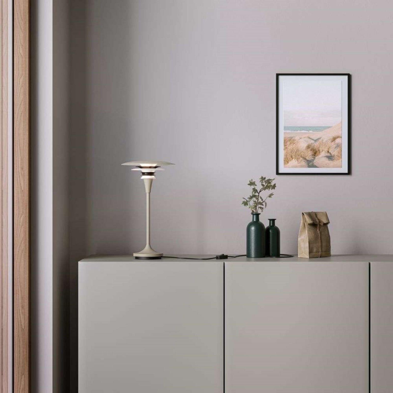 Diablo Tischleuchte Ø20 Sand/Metallic Bronze Belid - Wohnzimmer