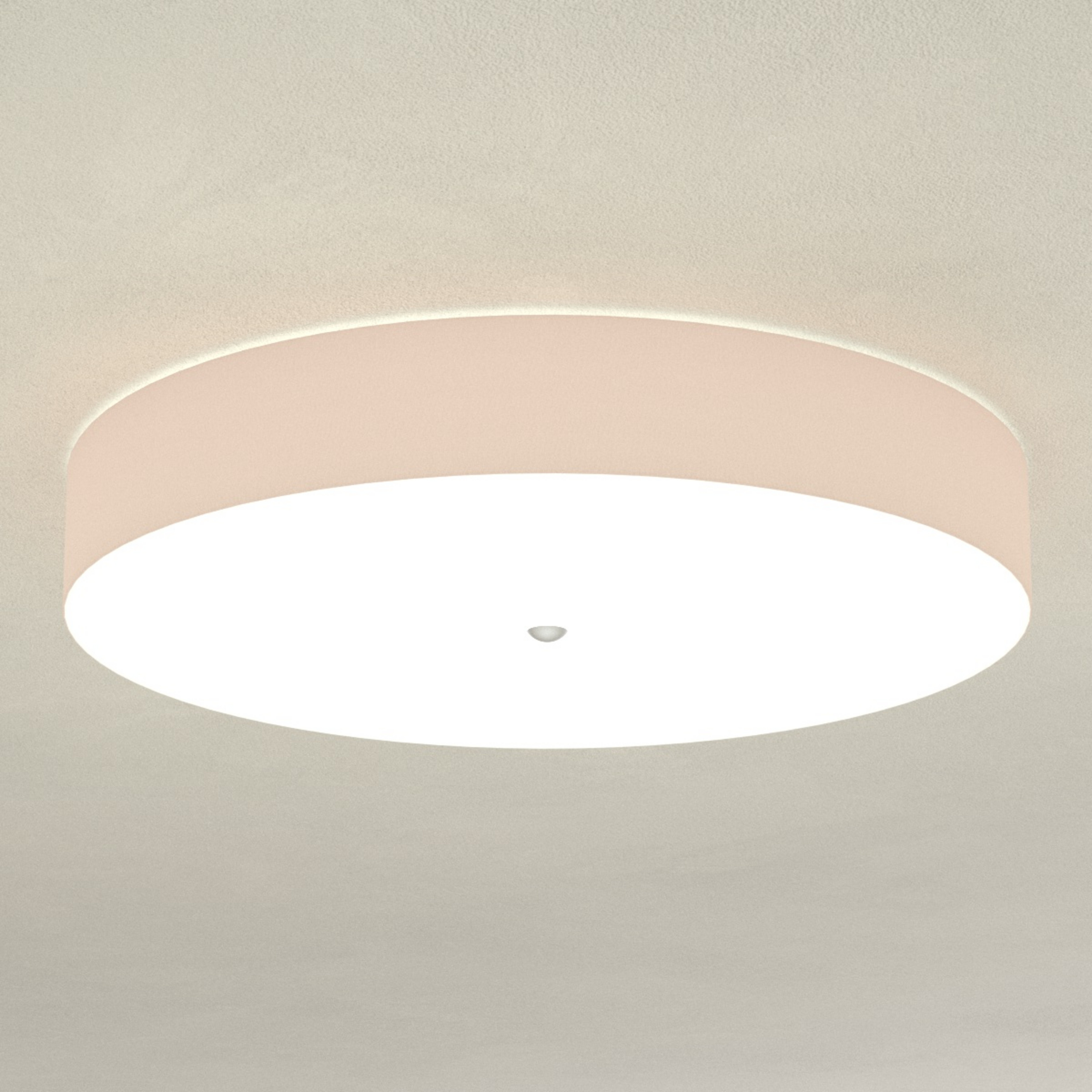 Moderne og dæmpet loftlampe Alea, melangefarvet