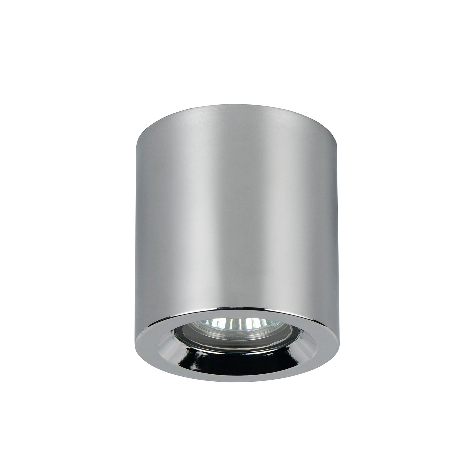 Griestu lampa „Biscotto“, hroma krāsā, Ø 9,5 cm, metāls, IP44