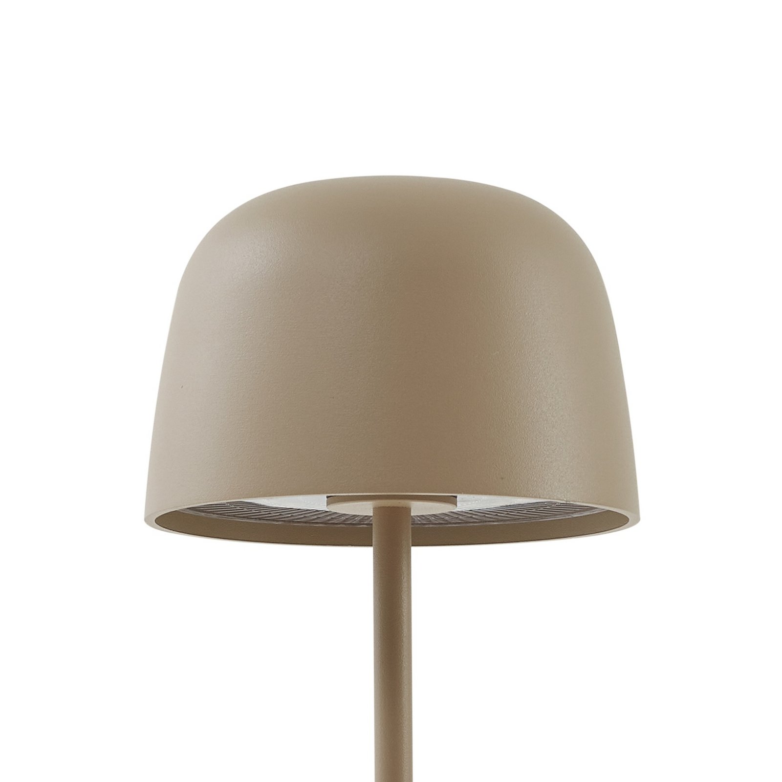 Lindby Arietty LED battery-powered table lamp, beige, dimmable, IP54