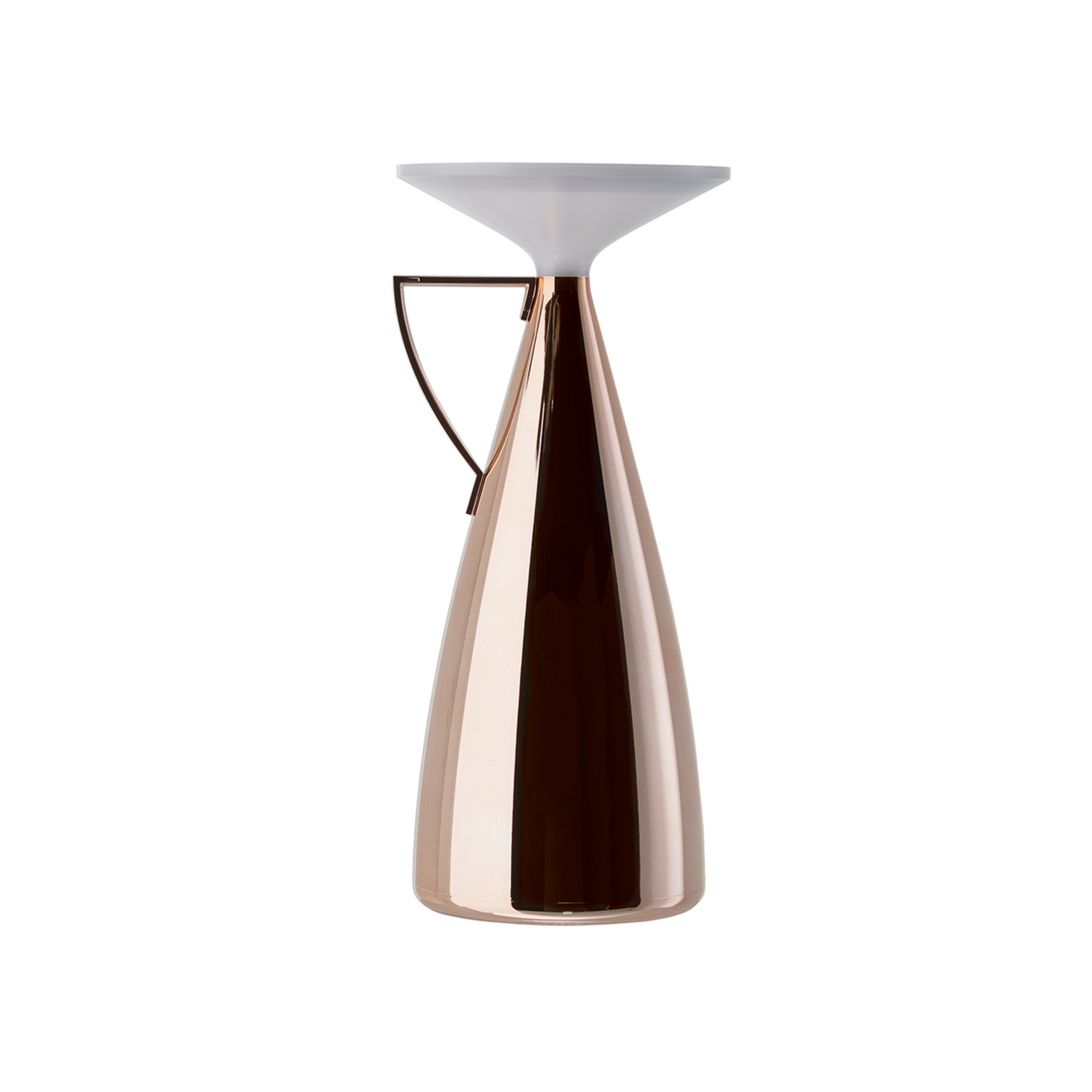 Camomille LED rechargeable table lamp, copper-coloured, height 24 cm - Kartell
