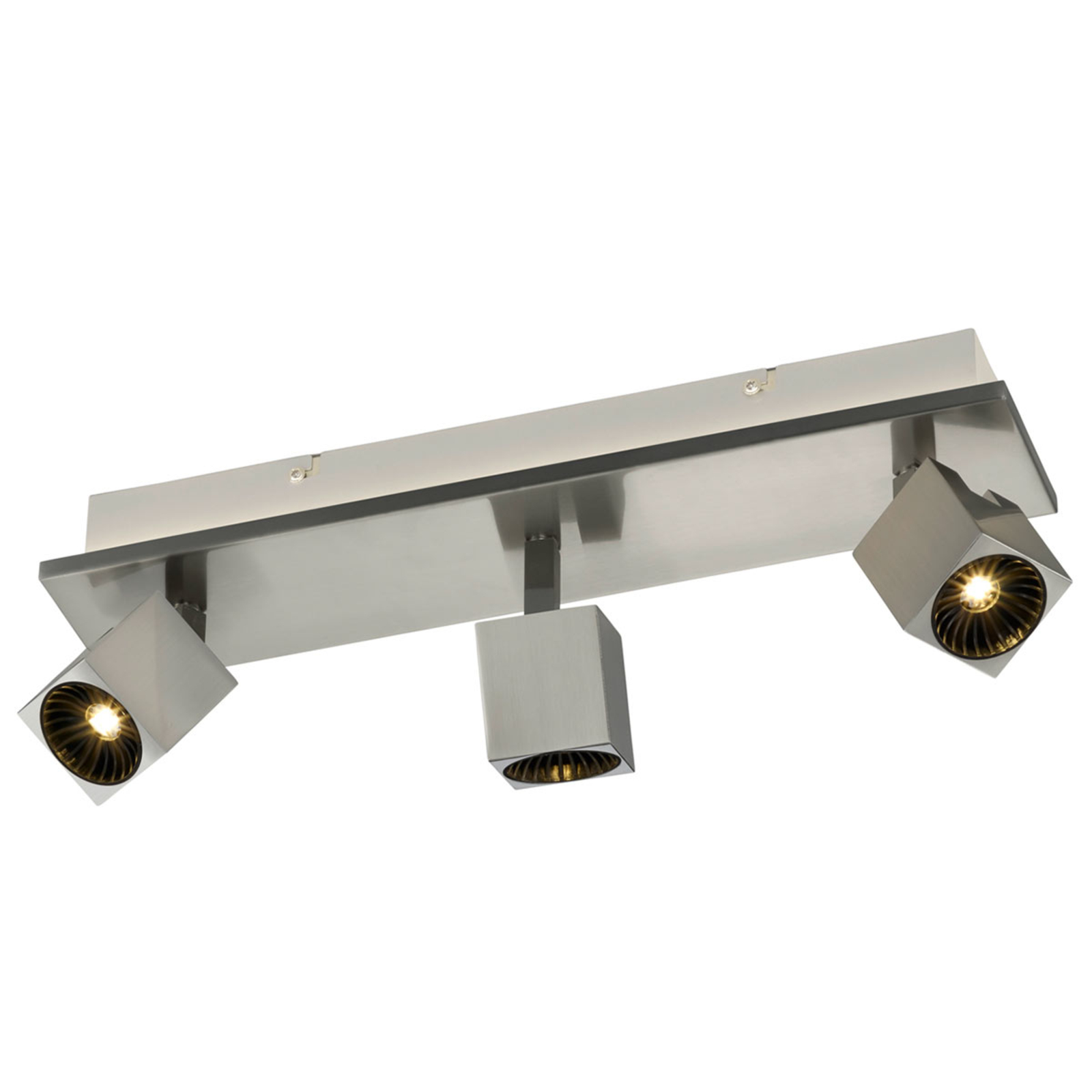 Trio Lighting With Osram LEDs - 3-bulb Cuba ceiling spotlight, for Living / Dining Room, metal, energy efficiency: A+, L: 55 cm, W: 8.5 cm, H: 15.5 cm