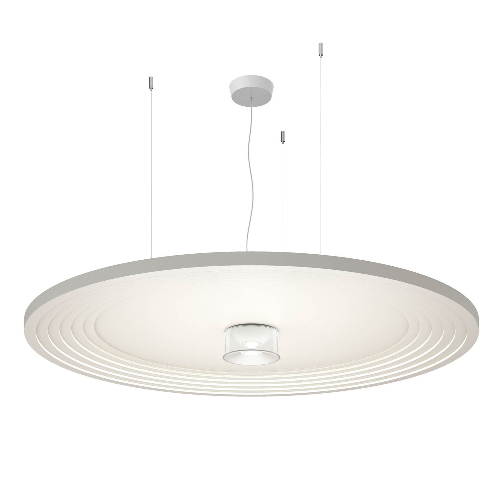 Ribag Vior bold acoustic LED pendant light DALI-dimmable