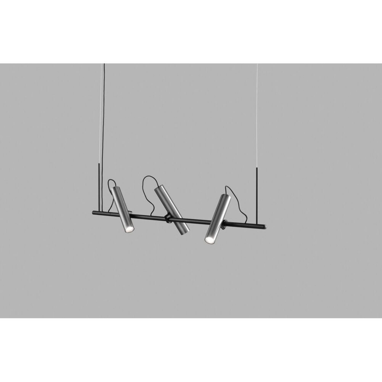 Spirit S1000 pendellampe, sølv/sort LIGHT-POINT - Stue - Aluminium