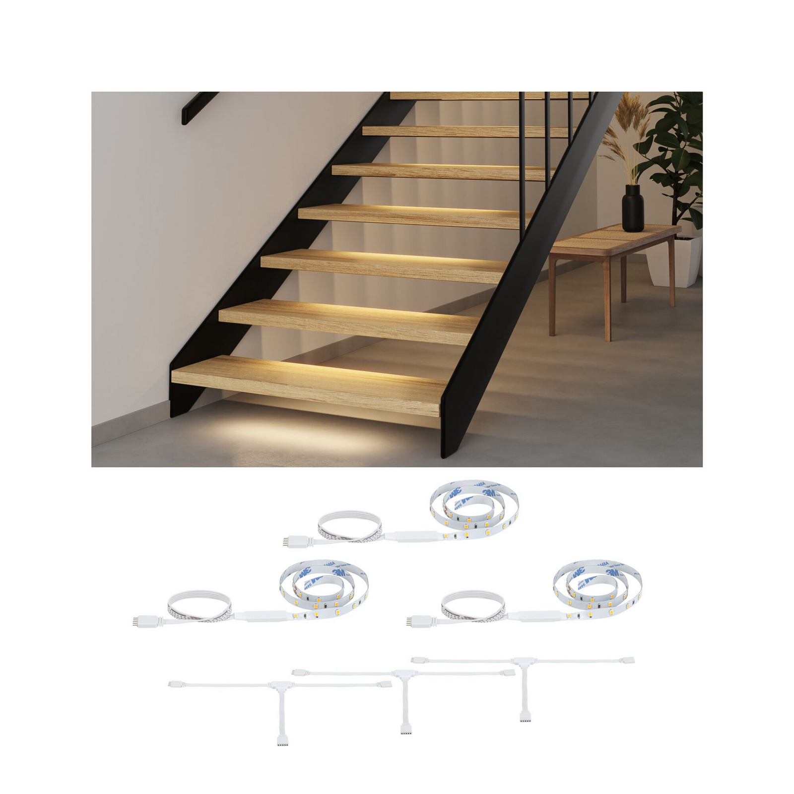 Paulmann LED pásik – predĺženie MaxLED Stair 3 x 50 cm 2 700 K Paulmann LED pásik – predĺženie MaxLED Stair 3 x 50 cm 2 700 K