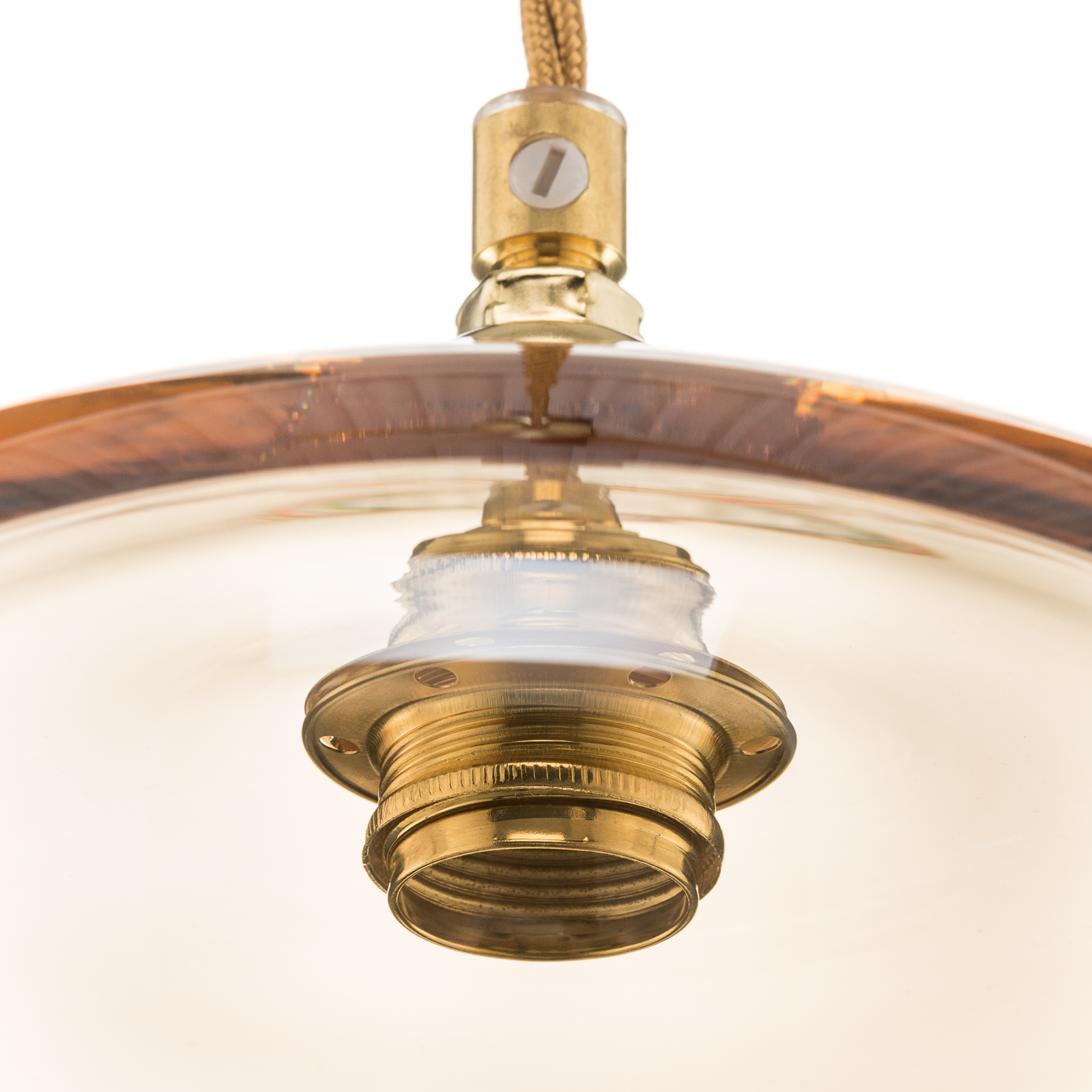 EBB & FLOW Horizon lámpara colgante oro humo Ø21cm