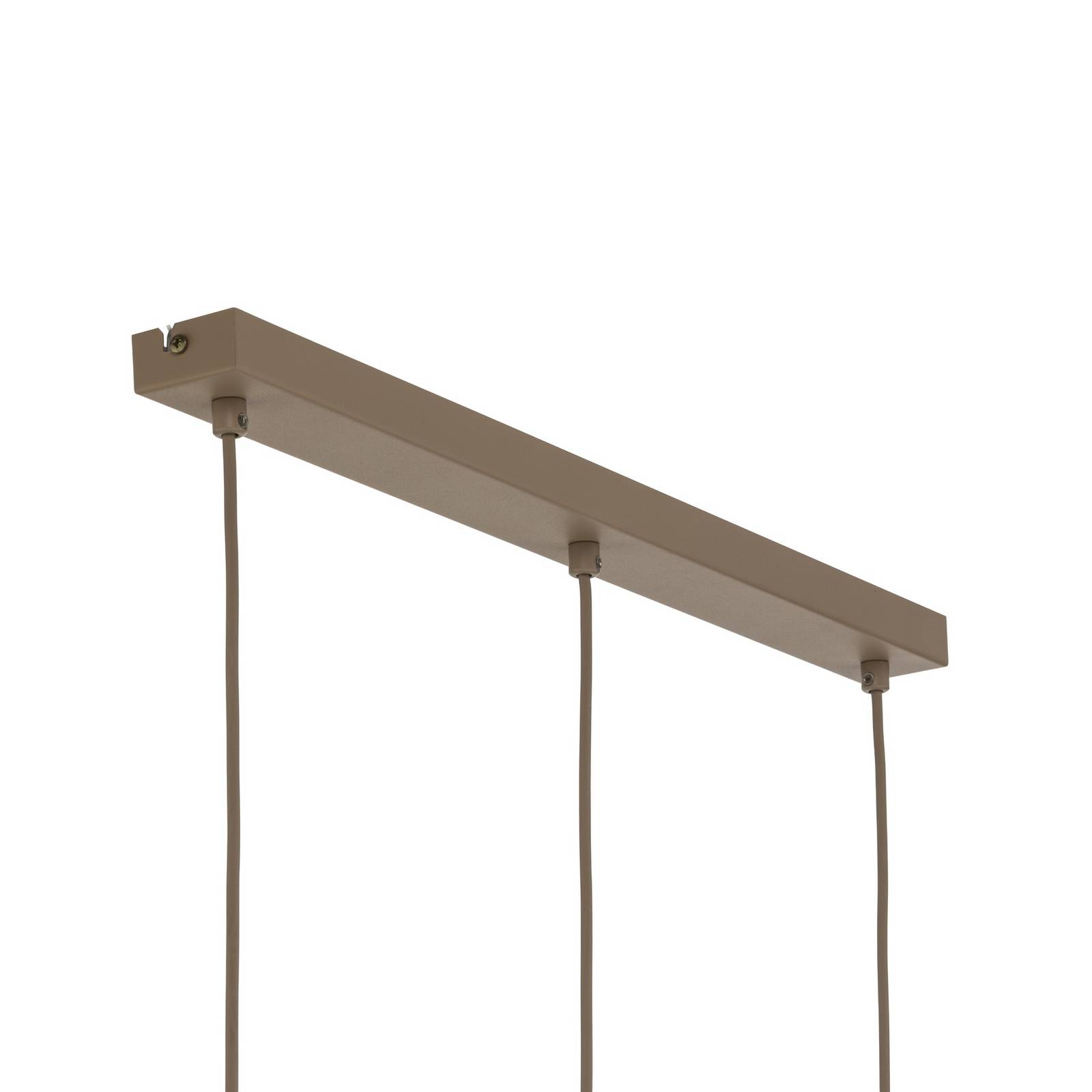 Żyrandol Sool, beżowy, długość 65 cm, 3-punktowy, metal, E27