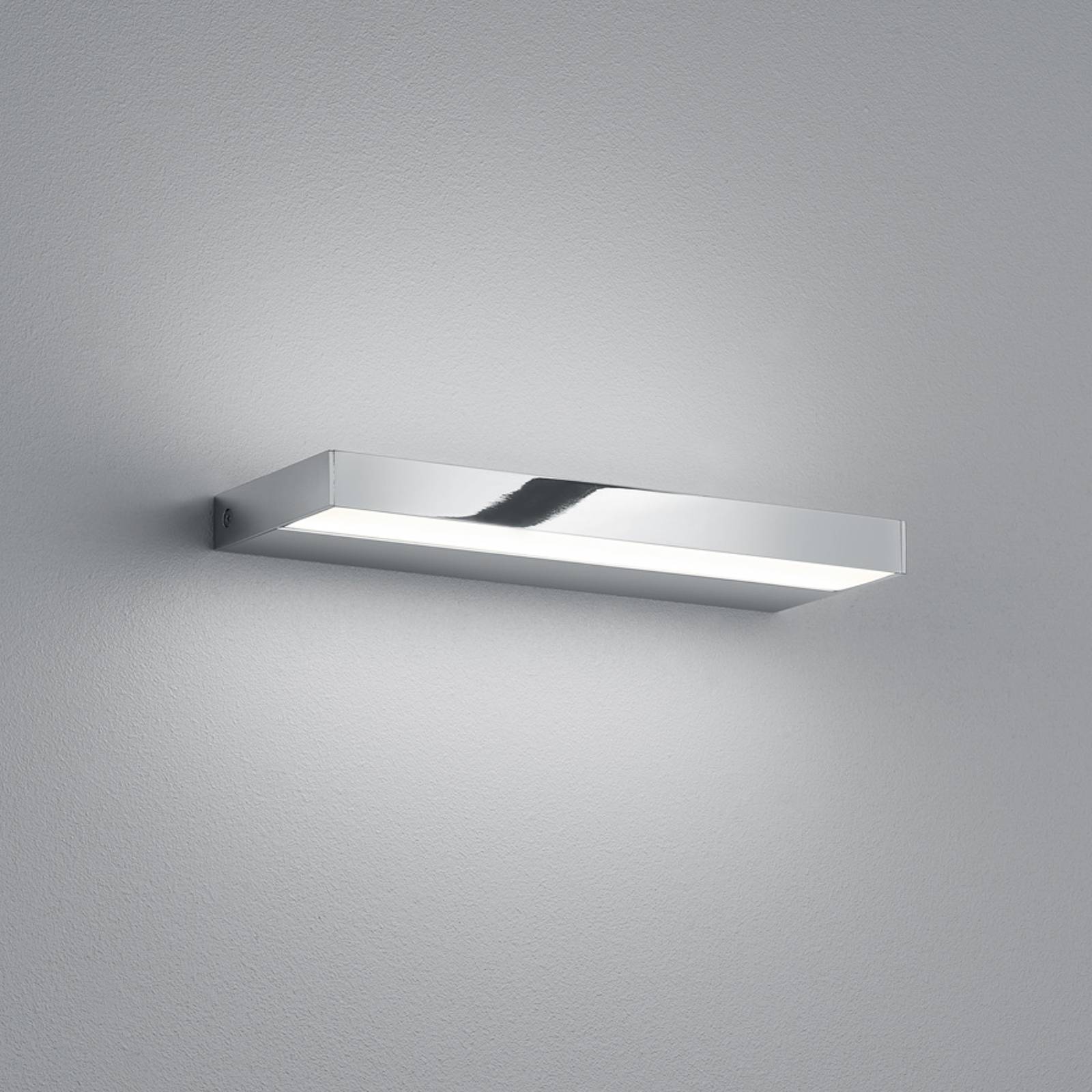 E-shop Nástenné svietidlo LED Helestra Slate, chróm, 30 cm