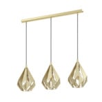 EGLO Carlton Hängeleuchte, dreiflammig, gold