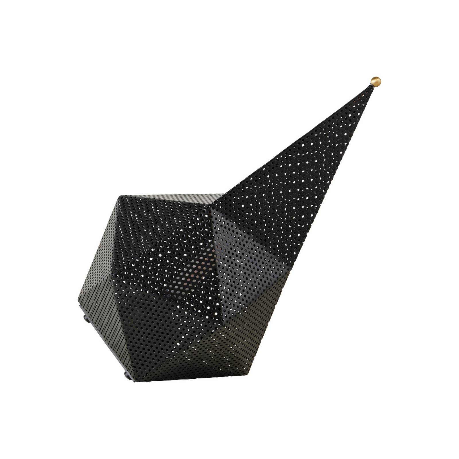 Gubi Akku-Tischleuchte Bagdad, schwarz, Höhe 36 cm