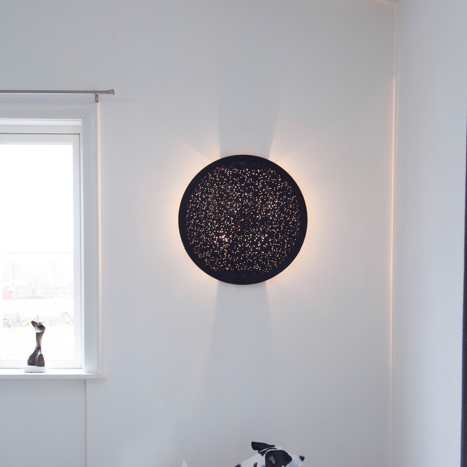 By Rydéns Colby wall light Ø 70 cm, sand black