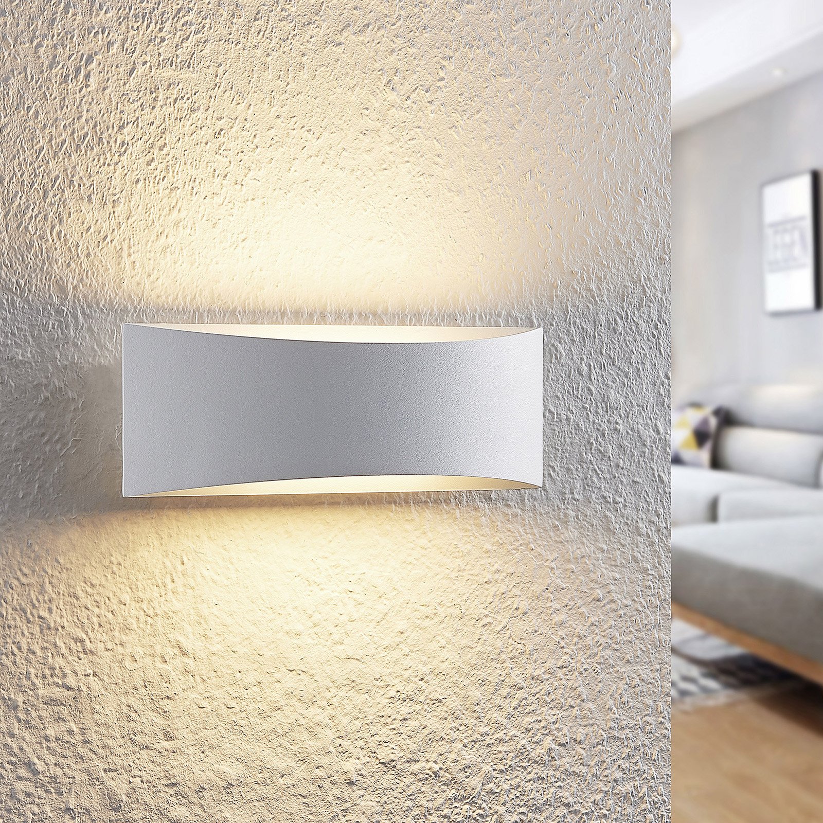 Arcchio Danta LED-væglampe, hvid