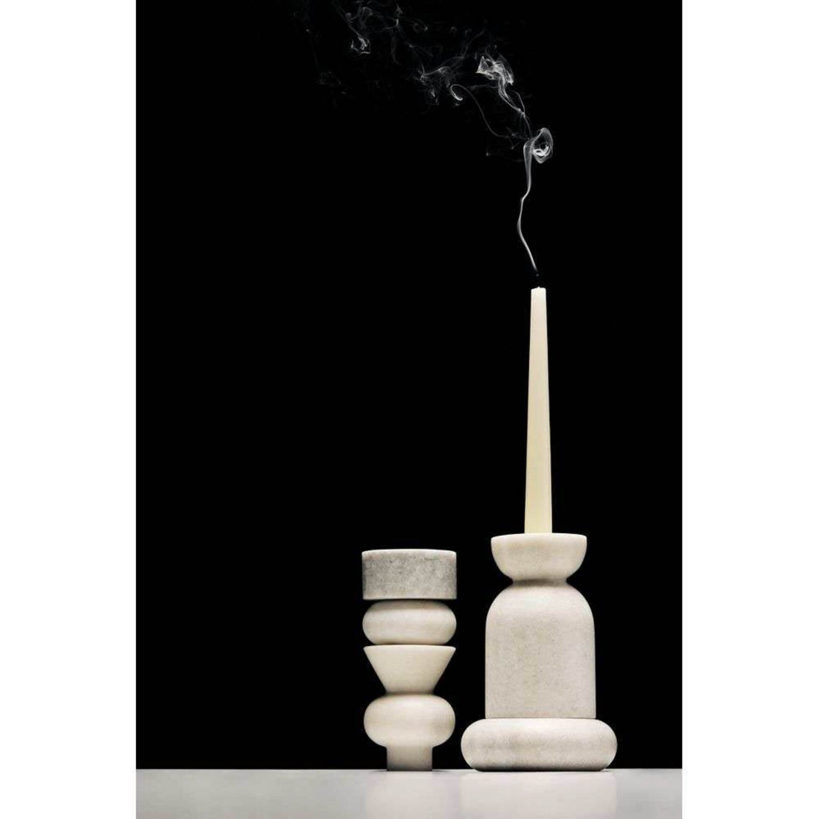 Stone Stacking Kerzenhalter White - Tom Dixon