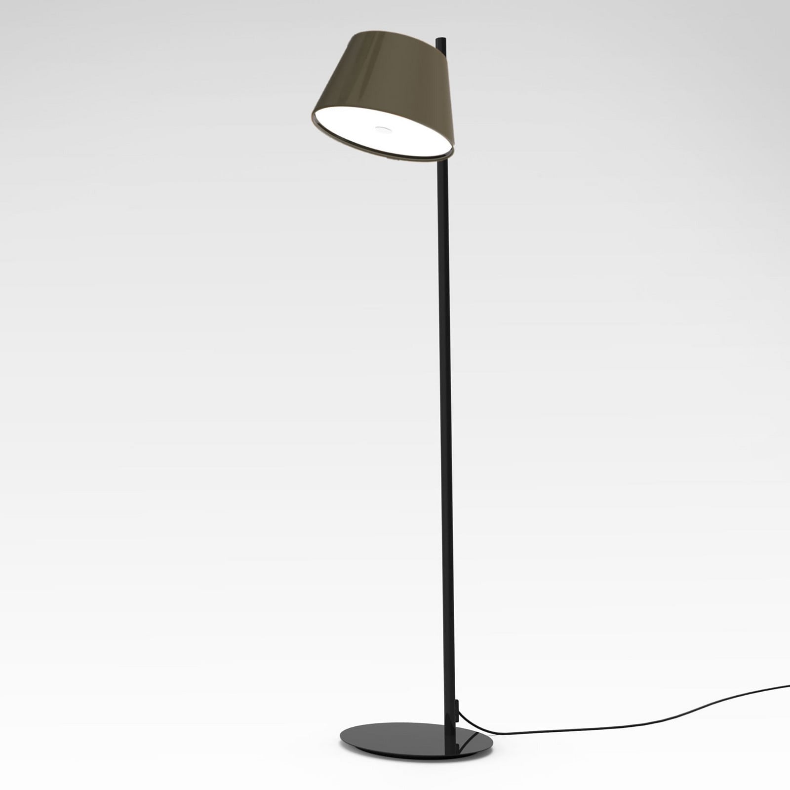 MARSET Tam Tam P lampă de podea 1 bec gri-maro - Camera de zi / sufragerie - Design - maro-gri negru - Metal