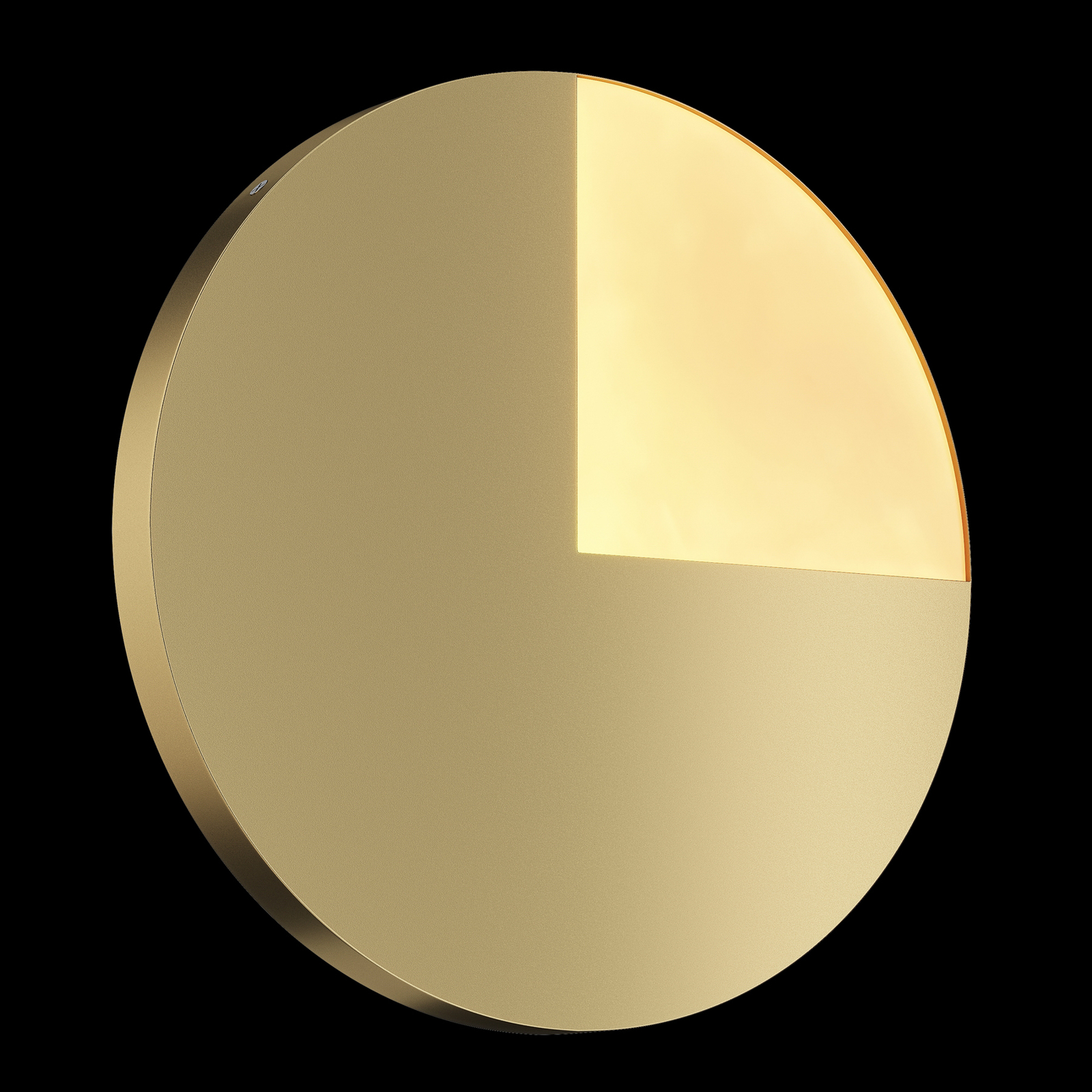 Nástenné svietidlo Maytoni Jupiter LED, zlaté, Ø 44,8 cm