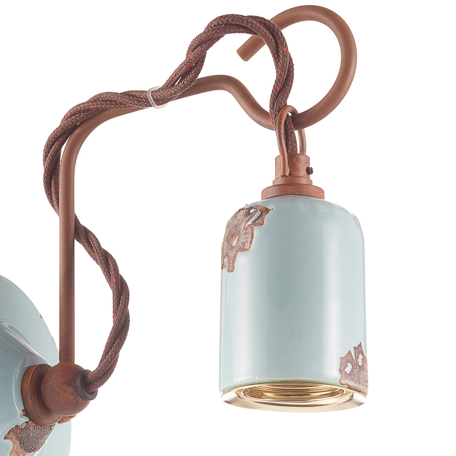 Wandlamp in vintage stijl C665 turquoise