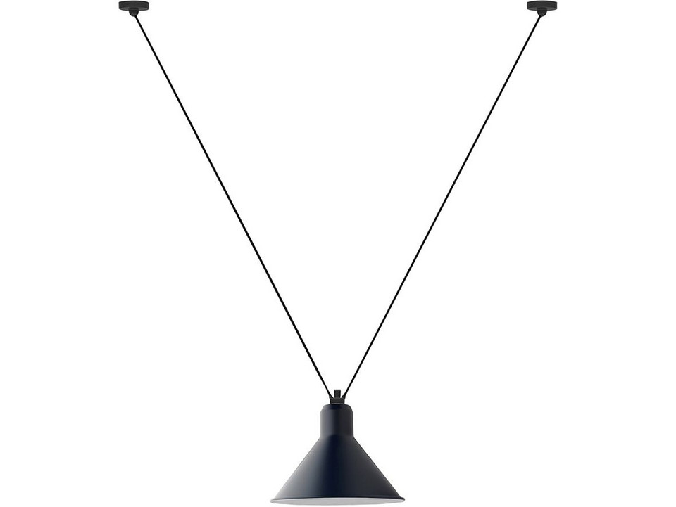 DCW Lampe Gras 323 XL pendellampa, blå från DCW