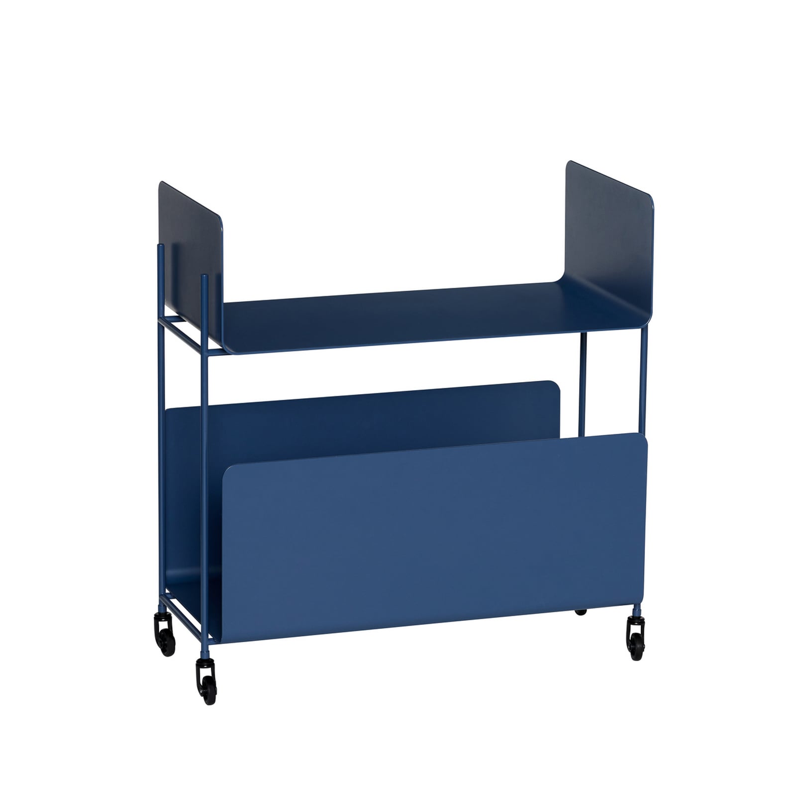Carrello da portata Ays blu scuro, altezza 66 cm - Hübsch
