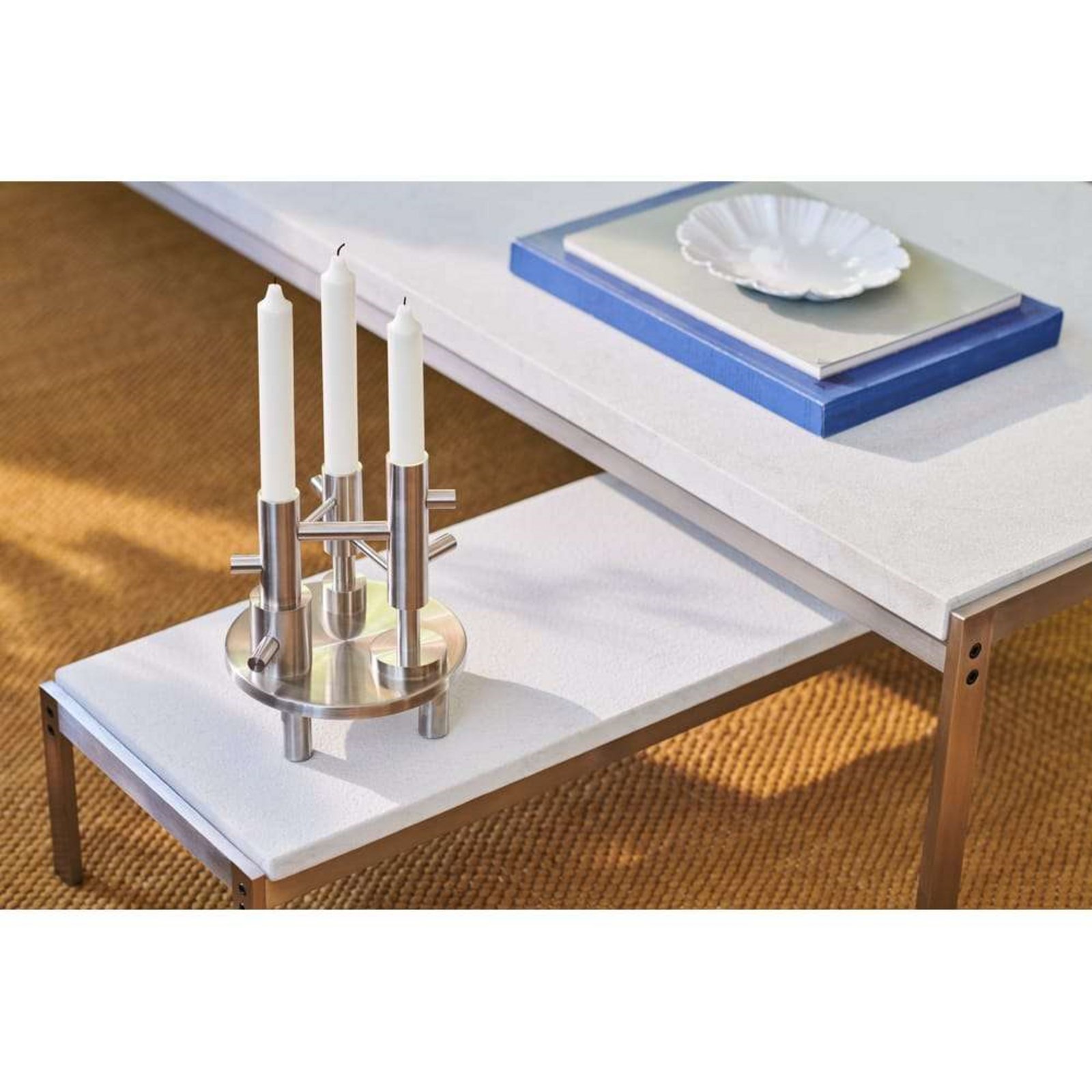 Candleholder Large Stainless Steel - Fritz Hansen