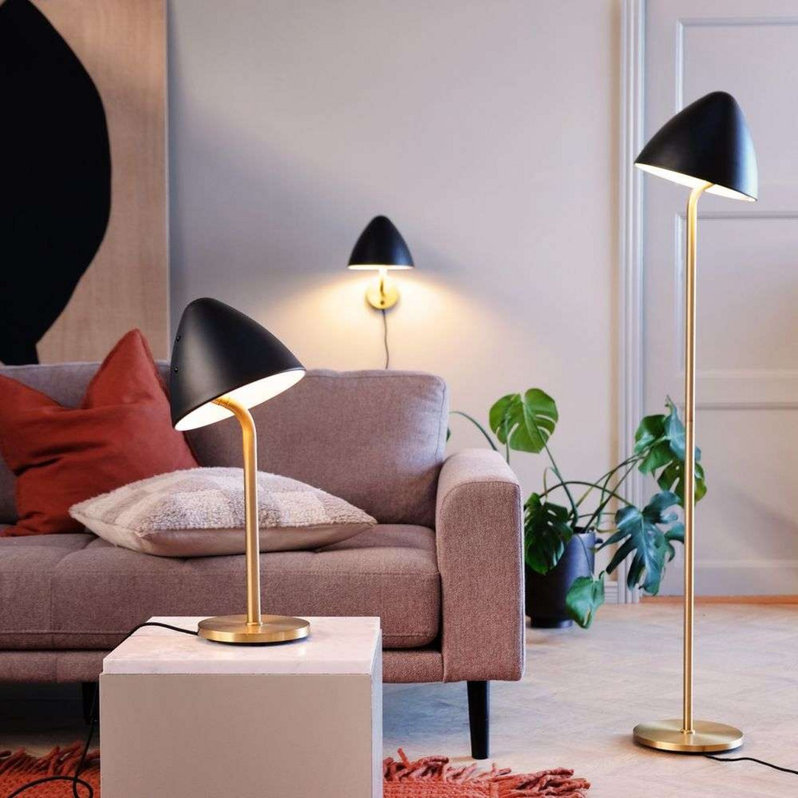 Oulu Lampadar Black/Brass - DybergLarsen