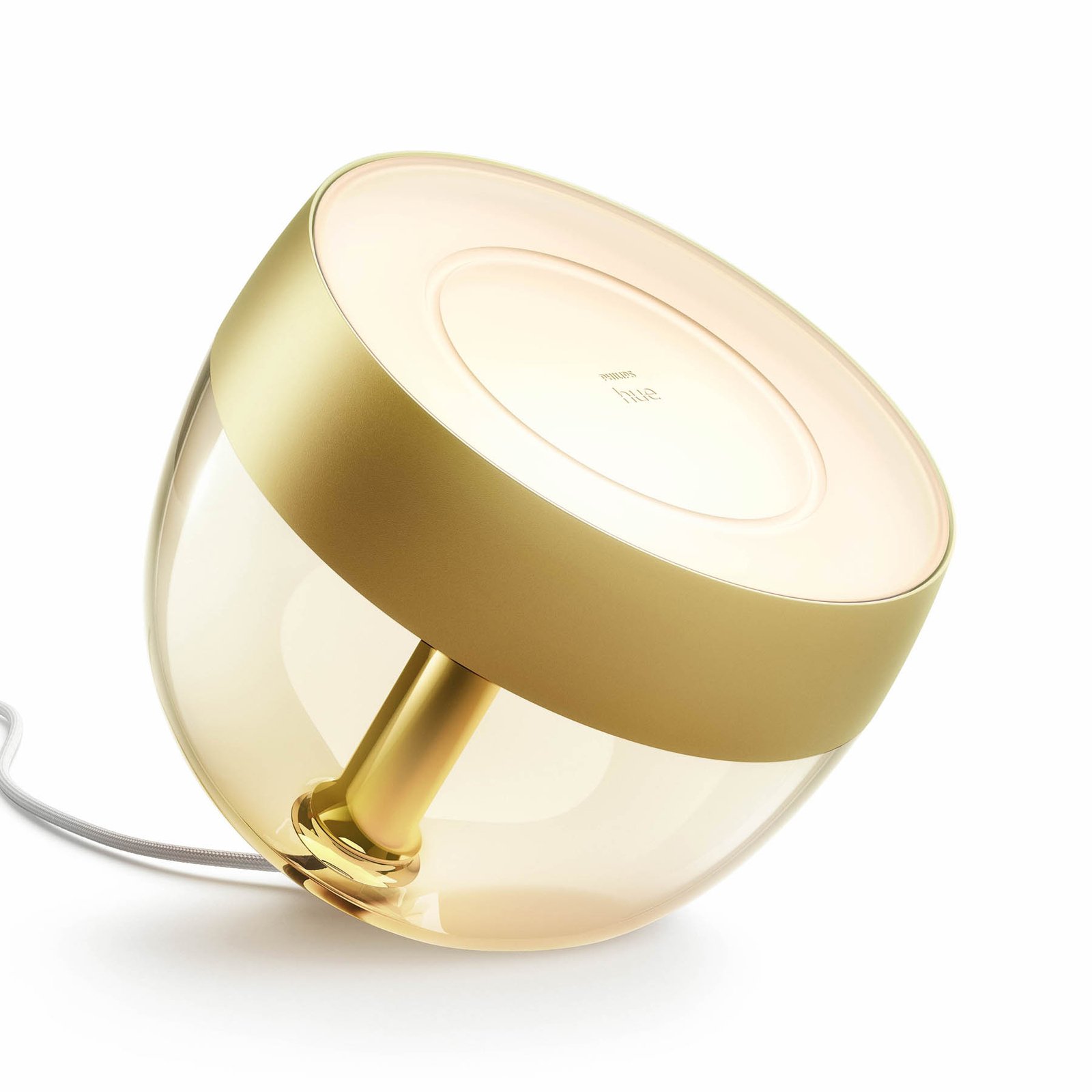 Philips Hue Iris WACA LED table lamp, metallic