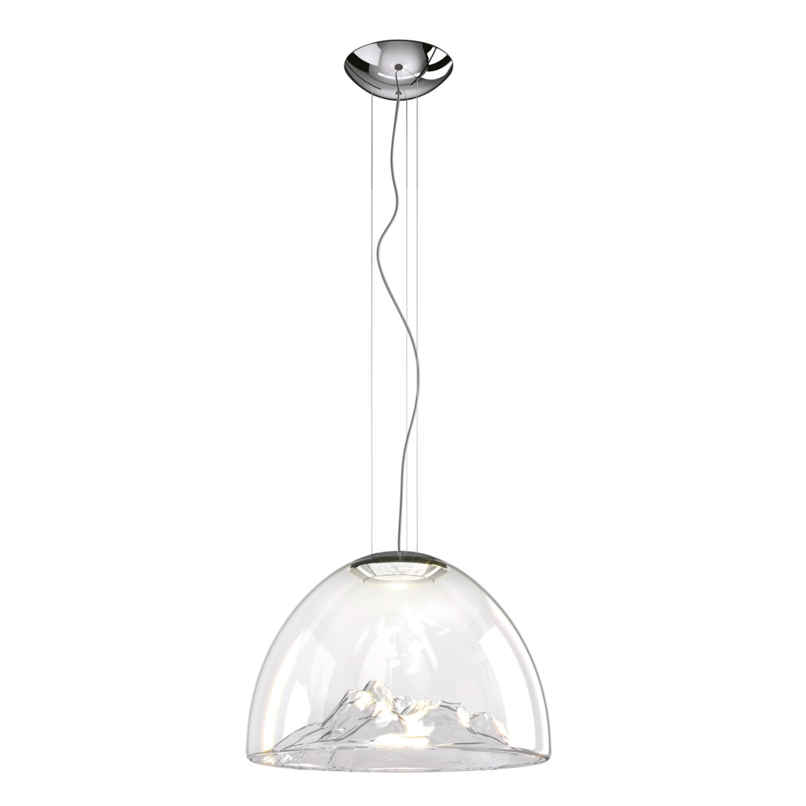 Axolight Mountain View hanging lamp clear-chrome
