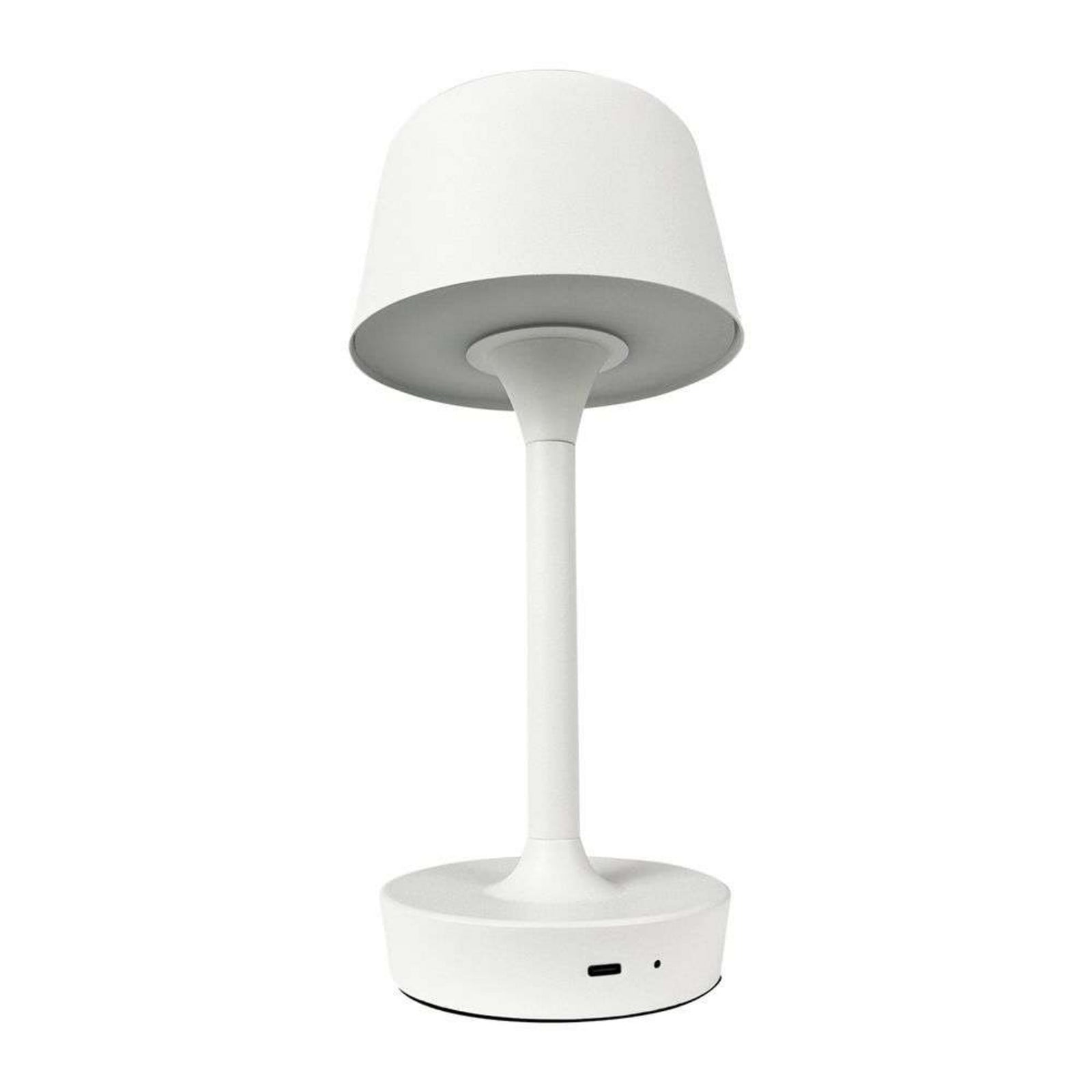 FLOW LED-batteridriven bordslampa, vit, h&ouml;jd 26 cm Dyberg Larsen - Vardagsrum - Skandinavisk - Metall - Med en ljusk&auml;lla