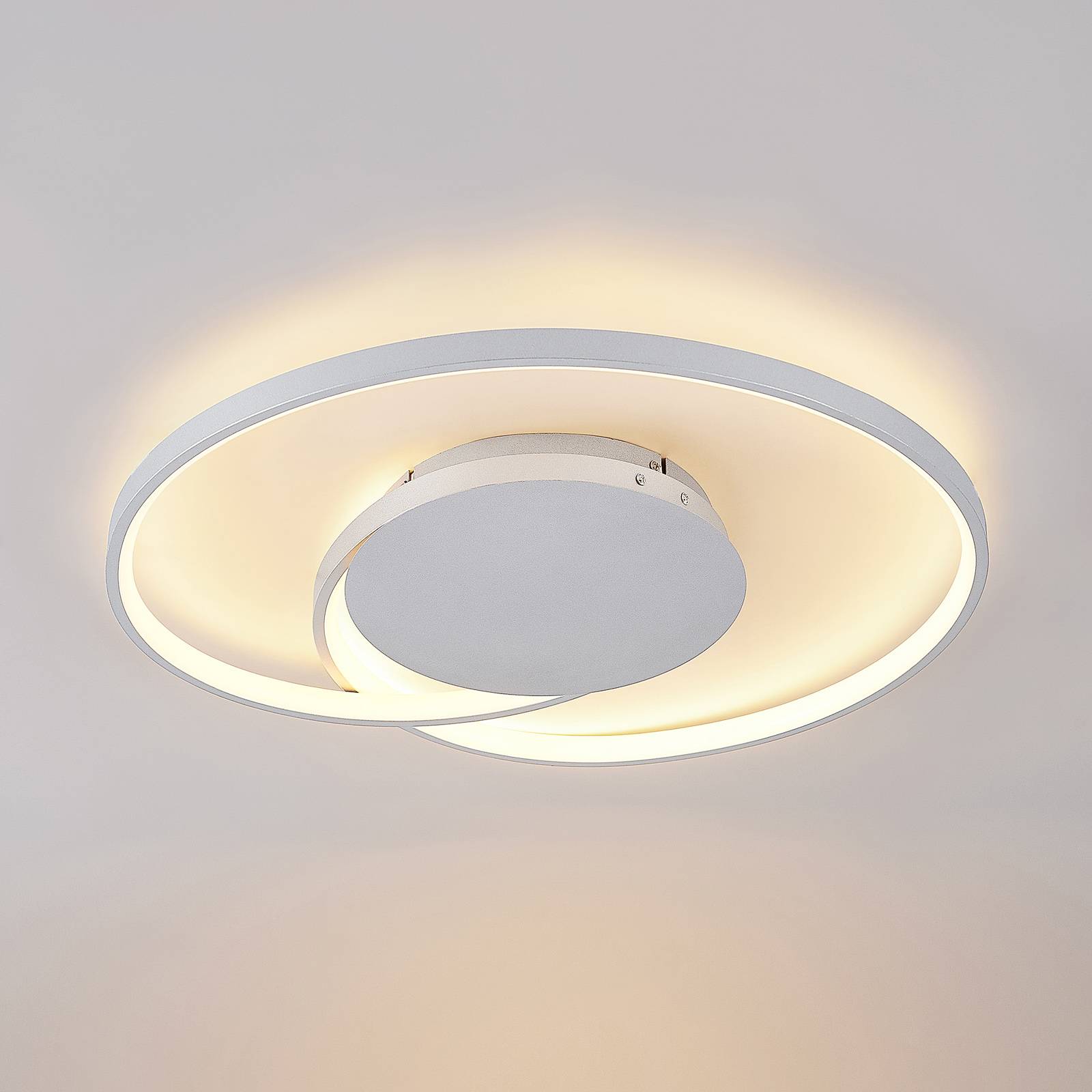 Lucande Enesa lampa sufitowa LED, okrągła, CCT