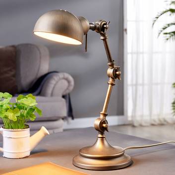 Ellisen - brązowa lampa biurkowa
