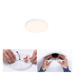 Paulmann Veluna Edge LED empotrable IP44 3.000K Ø 9cm