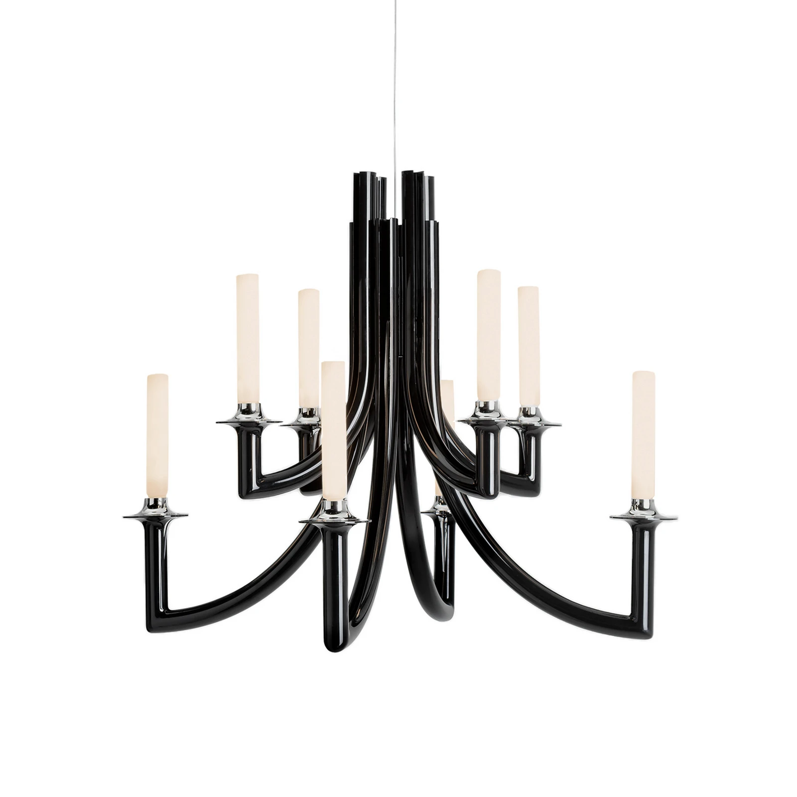 Kartell Khan lámpara de araña, Ø 77 cm negro