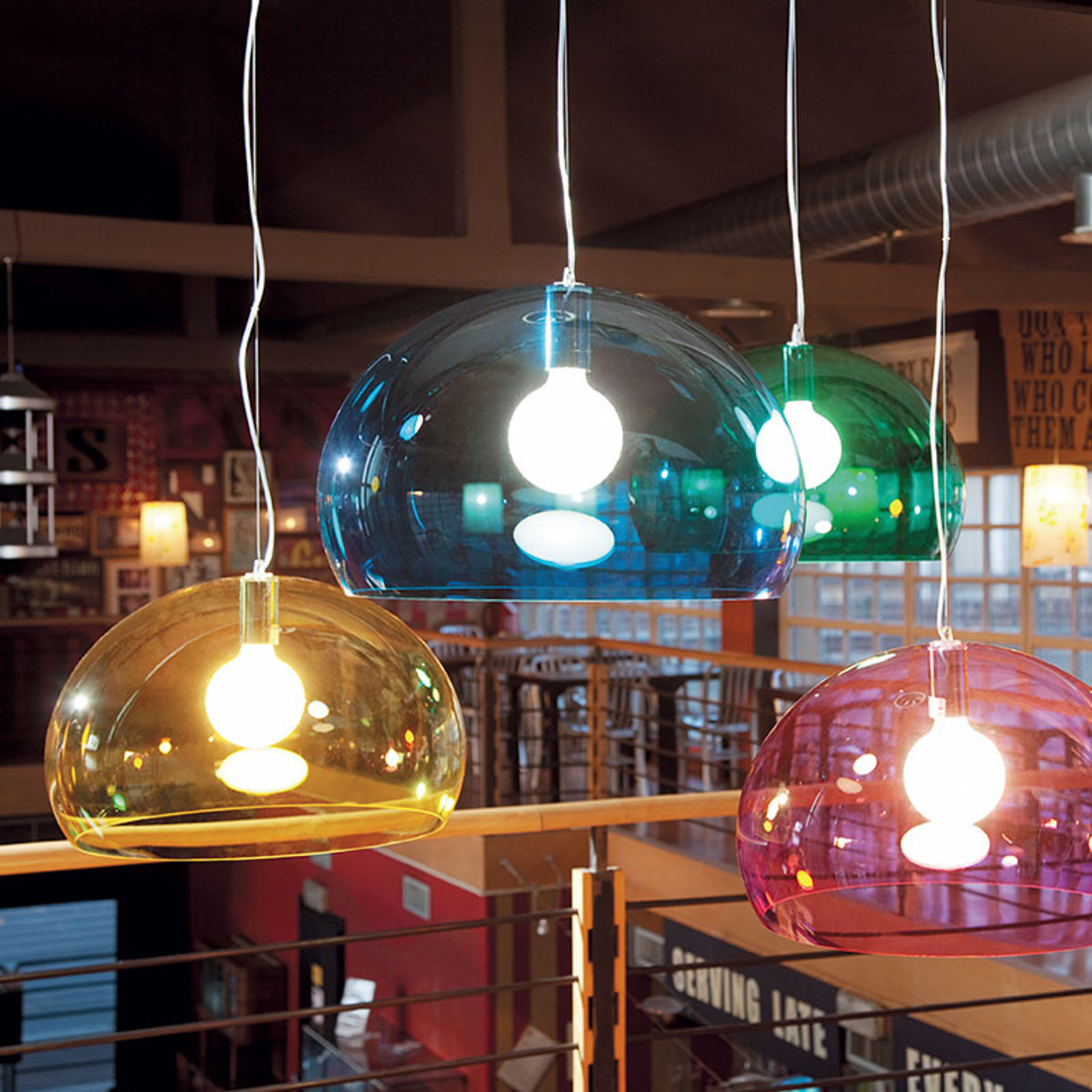 FL/Y Lampada a Sospensione Azzurro - Kartell